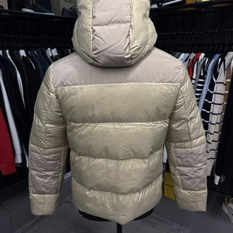 İthal Burberry Kaz Tüyü Şişme Mont (80247-Bej)