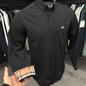 OUTLET ÜRÜNÜ Burberry Kırışmayan Gömlek (3094-Siyah)