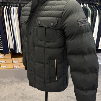 Outlet ürünü İthal Burberry Kaz Tüyü Şişme Mont (4373-Haki)
