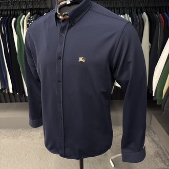 OUTLET ÜRÜNÜ Burberry Kırışmayan Gömlek (3094-Lacivert)