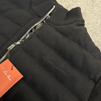 Outlet ürünü İthal Loro Piana  Kaz Tüyü Çift Taraflı Mont (4735-Siyah)