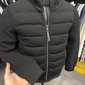OUTLET ÜRÜNÜ İthal Moncler Kaz Tüyü Triko Mont (4767-Siyah)
