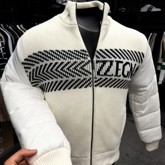 Outlet ürünü İthal Zegna Mevsimlik Şişme Mont (1056-Beyaz)