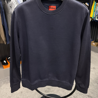 OUTLET ÜRÜNÜ Hugo Yıkamlı Kumaş SWEATSHİRT (8030-Lacivert)