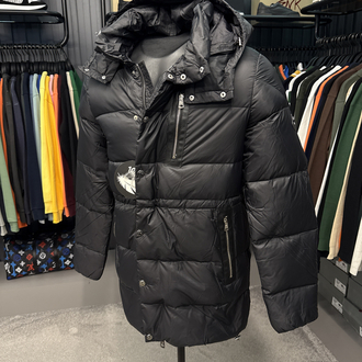 Outlet ürünü İthal Moncler Kaz Tüyü  Şişme Mont (80285-Siyah)