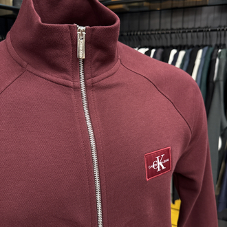 OUTLET ÜRÜNÜ Calvin Klein Uzun Fermuarlı Sweat (2509-Bordo)