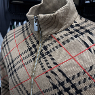 OUTLET ÜRÜNÜ İthal Burberry Çelik Örme Triko (5054-Taba)