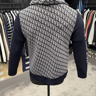 OUTLET ÜRÜNÜ İthal Christian Dior Çelik Örme Hoodie (Gri)