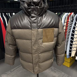 Outlet ürünü İthal Valentino Kaz Tüyü Şişme Mont (80462-Kahve)