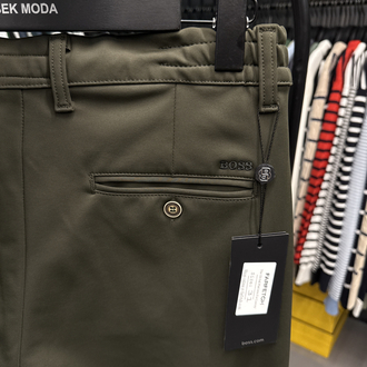 Boss Kışlık Kırışmayan Kumaş Jogger Pantolon (1284-Haki)