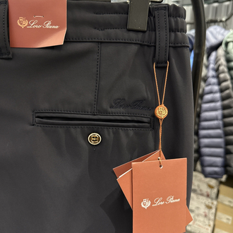 (1247-Koyu Lacivert) Lora Pıana Kışlık Kırışmayan Kumaş Jogger Pantolon i
