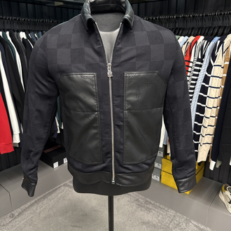 OUTLET ÜRÜNÜ İthal Louis Vuitton Çelik Örme Ceket (4781-Siyah)