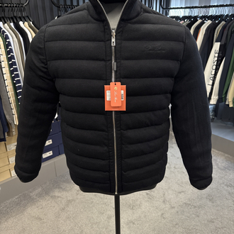 Outlet ürünü İthal Loro Piana  Kaz Tüyü Çift Taraflı Mont (4735-Siyah)