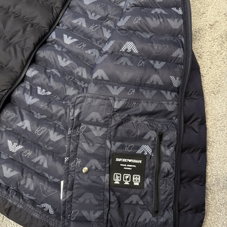 Emporio Armanı Kaz Tüylü Şişme Mont (4466-Lacivert)