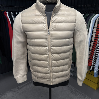 Outlet ürünü İthal Kaz Tüyü Moncler Mont (4760-Bej)