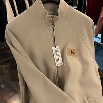 OUTLET ÜRÜNÜ Calvin Klein Uzun Fermuarlı Sweat (2509-Gri)