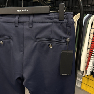 Boss Kışlık Kırışmayan Kumaş Jogger Pantolon (1286-Lacivert)