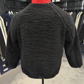 OUTLET ÜRÜNÜ Tommy Jeans Uzun Fermuarlı Polar Mont (Siyah)