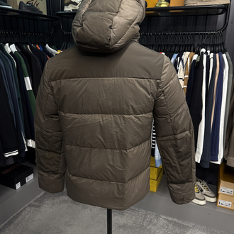 İthal Burberry Kaz Tüyü Şişme Mont (80247-Kahve)