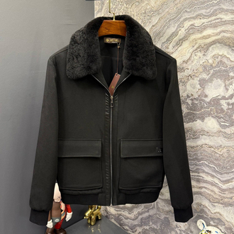 Outlet ürünü İthal Lora Piana Kaşe Mont (6060-Siyah)