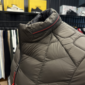 OUTLET ÜRÜNÜ Hugo Kaz Tüylü Şişme Mont (4555-petrol yeşili)
