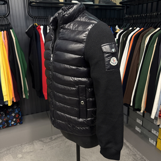 Outlet ürünü İthal Kaz Tüyü Moncler Mont(4760-Siyah)