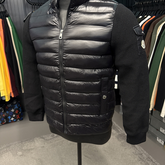 Outlet ürünü İthal Kaz Tüyü Moncler Mont(4760-Siyah)