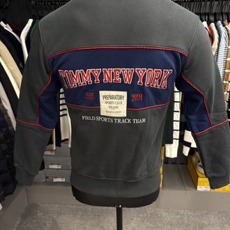 OUTLET ÜRÜNÜ Tommy Hılfıger Uzun Fermuarlı Sweat (444-Gri)
