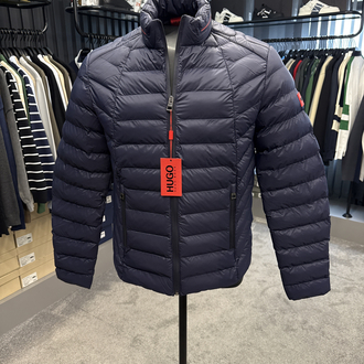 OUTLET ÜRÜNÜ Hugo Kaz Tüylü Şişme Mont (4555-Lacivert)