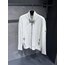 Outlet Moncler Uzun Fermuarlı Ceket (Beyaz)