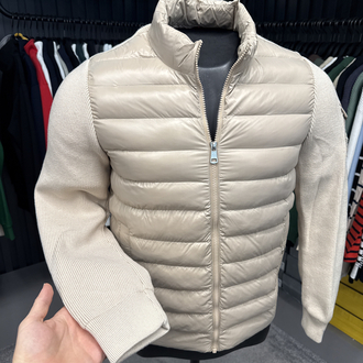 Outlet ürünü İthal Kaz Tüyü Moncler Mont (4760-Bej)