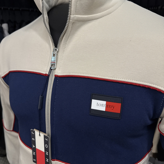 OUTLET ÜRÜNÜ Tommy Hılfıger Uzun Fermuarlı Sweat (444-Bej)