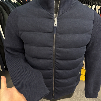 OUTLET ÜRÜNÜ İthal Moncler Kaz Tüyü Triko Mont (4767-Lacivert)