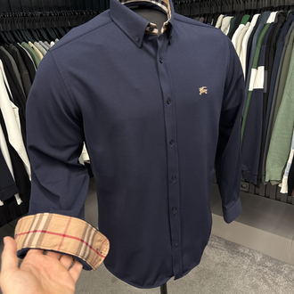 OUTLET ÜRÜNÜ Burberry Kırışmayan Gömlek (3094-Lacivert)