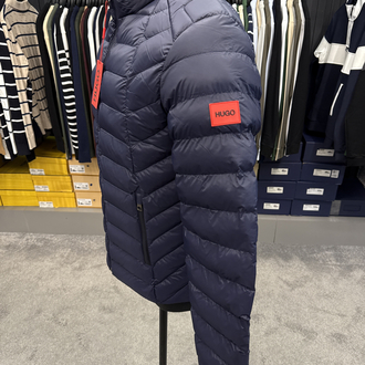 OUTLET ÜRÜNÜ Hugo Kaz Tüylü Şişme Mont (4555-Lacivert)
