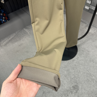 Boss Kışlık Kırışmayan Kumaş Jogger Pantolon (1287-Taba
