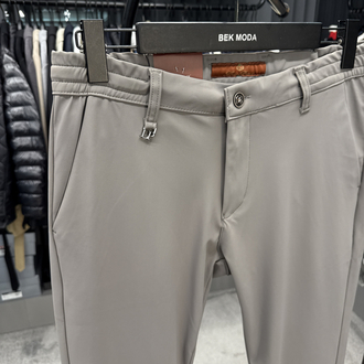 Lora Pıana Kışlık Kırışmayan Kumaş Jogger Pantolon (1154-Gri)