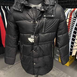 Outlet ürünü İthal Moncler Kaz Tüyü  Şişme Mont (80285-Siyah)