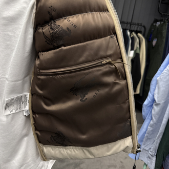 İthal Burberry Cep Detaylı Yelek 4778 (Bej)