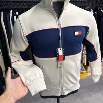 OUTLET ÜRÜNÜ Tommy Hılfıger Uzun Fermuarlı Sweat (444-Bej)