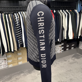 OUTLET ÜRÜNÜ İthal Christian Dior Çelik Örme Hoodie (Gri)
