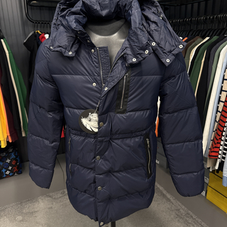 Outlet ürünü İthal Moncler Kaz Tüyü  Şişme Mont (80285-Lacivert)