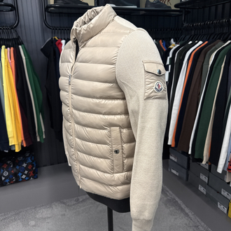 Outlet ürünü İthal Kaz Tüyü Moncler Mont (4760-Bej)