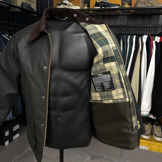 İthal Barbour Yağlı Ceket (Haki)5050
