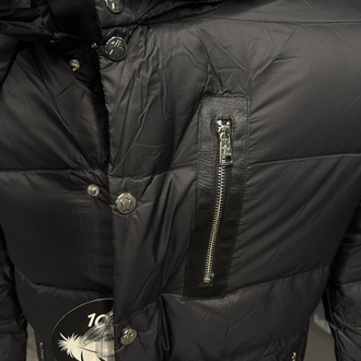 Outlet ürünü İthal Moncler Kaz Tüyü  Şişme Mont (80285-Siyah)