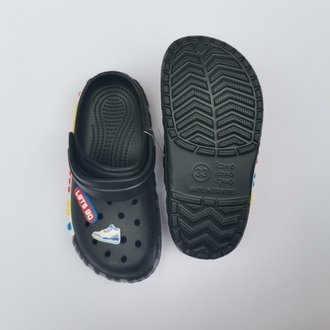 Siyah Çocuk Sandalet Terlik 