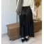 Surda Collection Saten Görünümlü Piliseli Etek