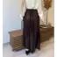 Surda Collection Saten Görünümlü Piliseli Etek