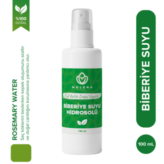 Biberiye Suyu 100 ml - Doğal Saç, Cilt ve Vücut Bakımı İçin Organik Biberiye Suyu