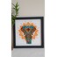 Punch Mandala Fil Çerçeve